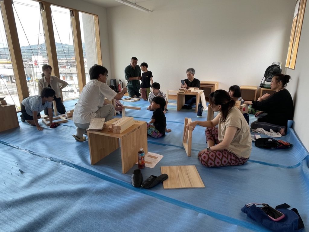 岡山工務店の椅子作り体験2